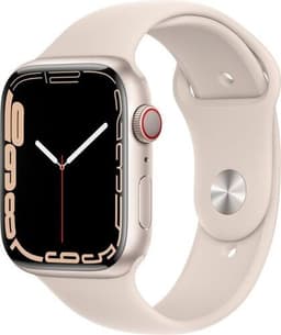 Apple Watch Series 7 Aluminium 41 mm (2021) GPS Stjärnglans Sportband Stjärnglans