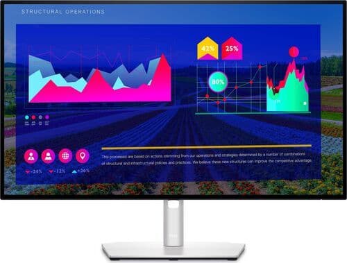 Dell UltraSharp U2722D 27" med stativ svart/silver