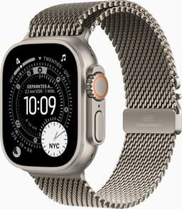 Apple Watch Ultra 3 (2025) GPS + Cellular naturlig titan Milanaise-armband M Natur