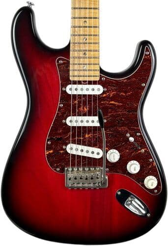 Faber FA130S-CHM-SSS Stratocaster - Mörk Körsbärssunburst Original