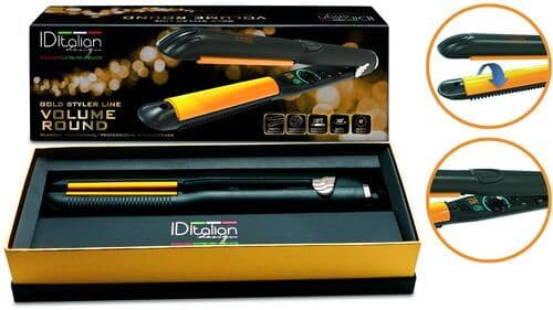 Italian Design Gold Styler Volume Round Hårplättare guld/svart