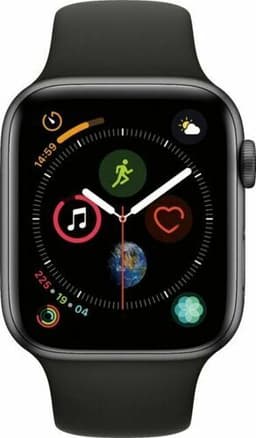 Apple Watch Series 5 (2019) 44 mm Titan GPS + Cellular rymdgrå Sportband svart