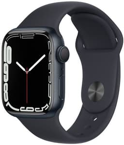 Apple Watch Series 7 Aluminium 41 mm (2021) GPS grön Sportband Midnatt