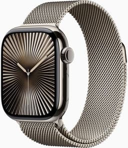 Apple Watch Series 10 Titan 42 mm (2024) GPS + Cellular naturlig Milanesisk loop naturlig