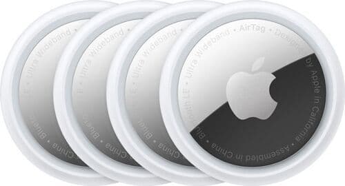 Apple AirTag 4-pack silver/vit