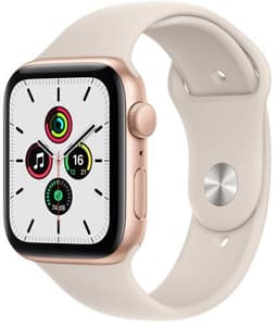 Apple Watch SE Aluminium 44 mm (2020) WiFi guld Sportband Stjärnglans