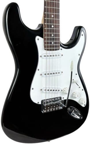 Collins Stratocaster - Svart svart