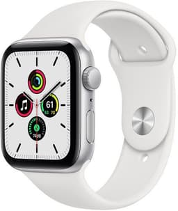 Apple Watch SE Aluminium 44 mm (2020) WiFi + Cellular silver Sportband vit