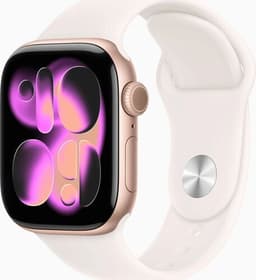 Apple Watch Series 11 Aluminium 42 mm (2025) GPS roségold Sportband M/L blassrosa