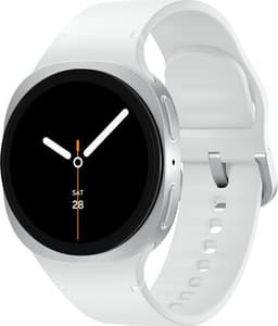 Samsung Galaxy Watch 8 40 mm (2025) silver vitt sportarmband S/M 4G