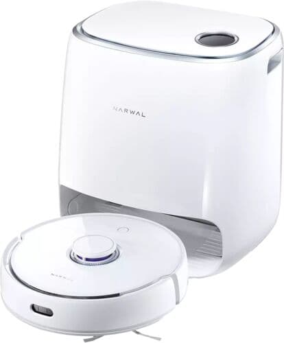 Narwal Freo Robotdammsugare med moppningsfunktion inkl. utsugningsstation vit