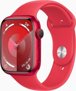 Apple Watch Series 9 Aluminium 45 mm (2023) GPS + Cellular röd Sportband röd M/L