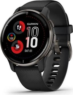 Garmin Venu 2 Plus (2022) Rostfritt stål svart svart