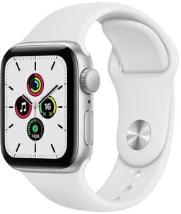 Apple Watch SE Aluminium 40 mm (2020) WiFi + Cellular silver Sportband vit M/L