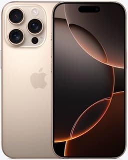 iPhone 16 Pro 128 GB Dual-SIM (2 x Nano-SIM) sandfärgat titan