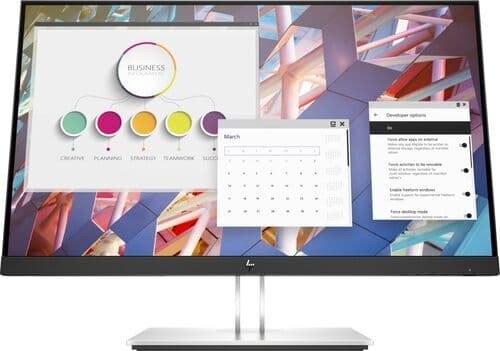 HP E24 G4 24" med stativ svart/silver