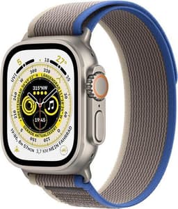 Apple Watch Ultra 2 (2023) GPS + Cellular silver Terrängloop i blått/grått Large