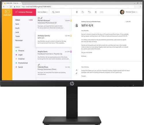 HP P24h G4 23.8" Svart