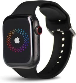 Apple Watch Series 7 Titan 45 mm (2021) GPS + Cellular Space Black Sportband svart