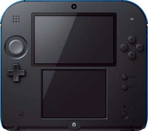 Nintendo 2DS inkl. spel Svart/Blå Nintendogs + Cats: Golden Retriever