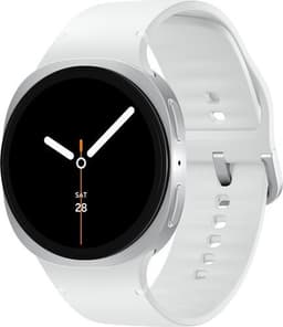 Samsung Galaxy Watch 8 44 mm (2025) silver vitt sportband M/L 4G