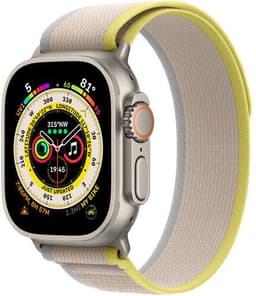 Apple Watch Ultra 2 (2023) GPS + Cellular silver Terrängloop gult/beige S/M