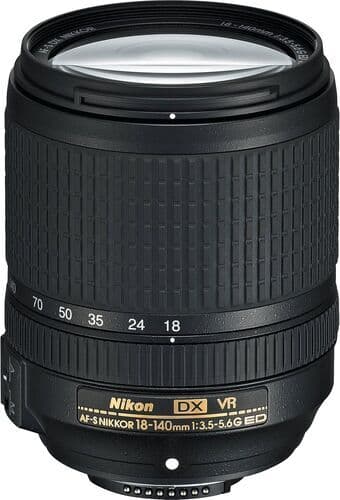 Nikon AF-S DX 18-140mm 3.5-5.6 G ED VR Svart