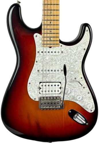 Faber FA130S-CHM-HSS Stratocaster - Mörk Körsbärssunburst Original