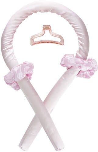 Italian Design Hårlockspannband utan värme rosa