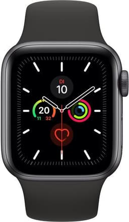 Apple Watch Series 5 (2019) 40 mm Aluminium GPS Rymdgrå svart sportarmband