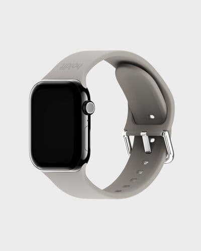 HoldIt Hållbart klockarmband i silikon Apple Watch 42/44/45/49 Taupe
