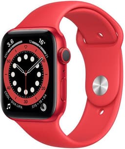 Apple Watch Series 6 Aluminium 44 mm (2020) GPS röd Sportband röd