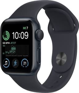 Apple Watch SE 40 mm (2022) GPS Midnatt Sportband Midnatt M/L