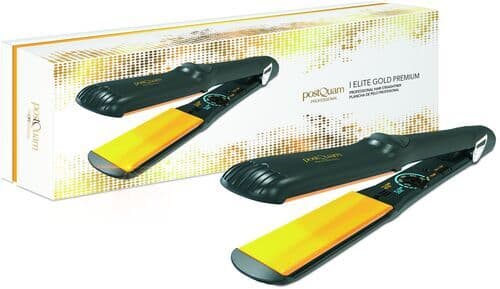 postQuam Elite Gold Premium Hårplättare svart