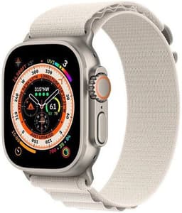 Apple Watch Ultra (2022) 49 mm GPS + Cellular silver Bergsloop Stjärnglans Medium
