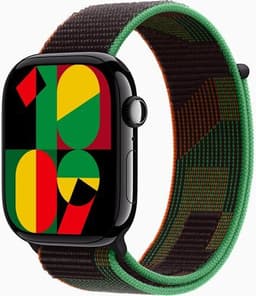 Apple Watch Series 10 Aluminium 46 mm (2024) GPS + Cellular jet black Sportloop Black Unity