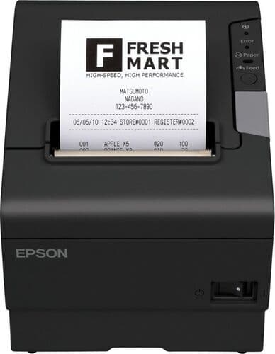 Epson TM-T88 V svart USB + LAN