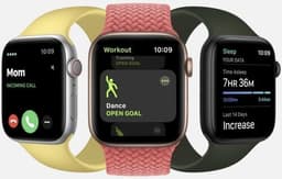 Apple Watch Series 6 Titan 44 mm (2020) GPS + Cellular titan Sportband svart