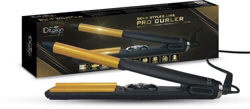 Italian Design Gold Styler Line Pro Curler Locktång guld/svart