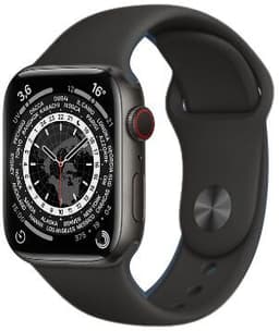 Apple Watch Series 6 Titan 44 mm (2020) GPS + Cellular svart Sportband svart