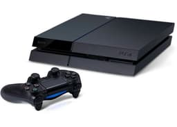 Sony PlayStation 4 Fat (PS4 Fat) Normalutgåva 500 GB HDD 1 handkontroll Svart Svart handkontroll