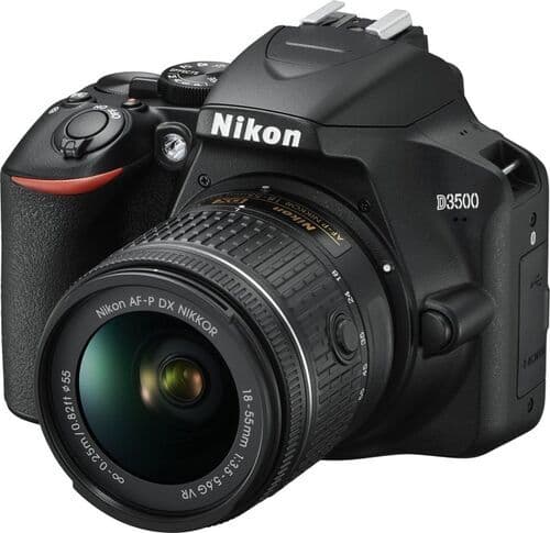 Nikon D3500 Nikon AF-P DX Nikkor 18-55mm f/3.5-5.6G VR Svart