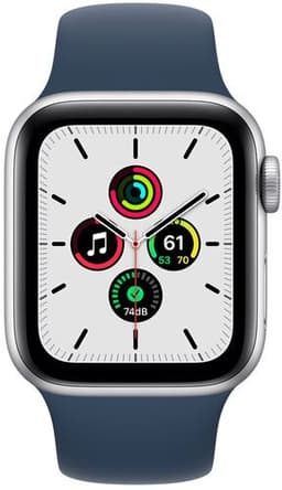 Apple Watch SE Aluminium 44 mm (2020) WiFi silver Sportband lå