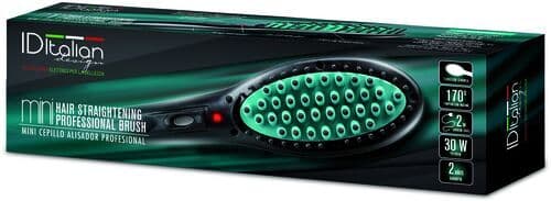 Italian Design Mini Straightening Brush Utjämningsborste svart