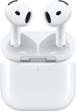 Apple AirPods 4. Gen vit laddningsetui (USB-C, MagSafe) Aktiv brusreducering