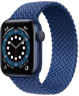 Apple Watch Series 6 Aluminium 40 mm (2020) GPS blå Flätad sololoop Atlantblå