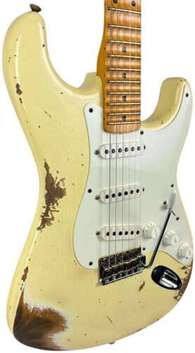 Fender Custom Shop 56 Reissue Stratocaster 2021 - Scalloped - Vintage White - Relic relik