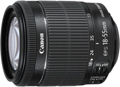 Canon EF-S 18-55mm 3.5-5.6 IS STM svart