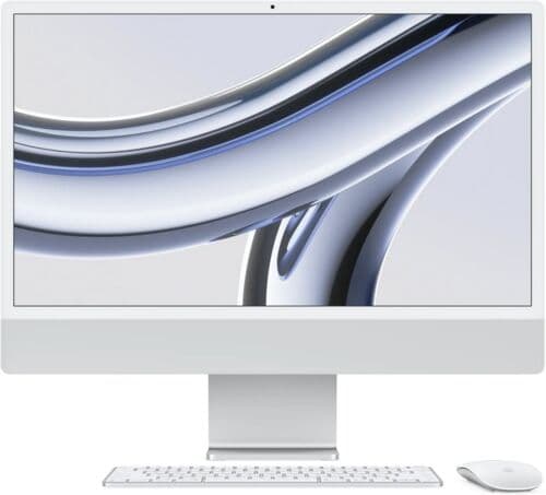 Apple iMac 2023 M3 8 Core 24" 16 GB 512 GB SSD 10-Core GPU Gb LAN silver kompatibla tillbehör IT