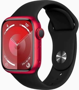 Apple Watch Series 8 Aluminium 41 mm (2022) GPS + Cellular (PRODUCT)RED Sportband svart S/M
